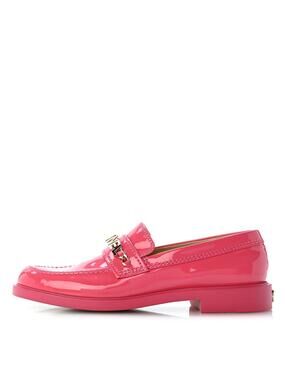 Chanel Patent Calfskin Logo Loafers #318891C79B